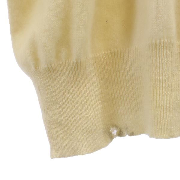 Polo by Ralph Lauren ポロバイラルフローレン カシミヤ100％ 長袖 Vネック セーター XL アイボリー ニット メンズ