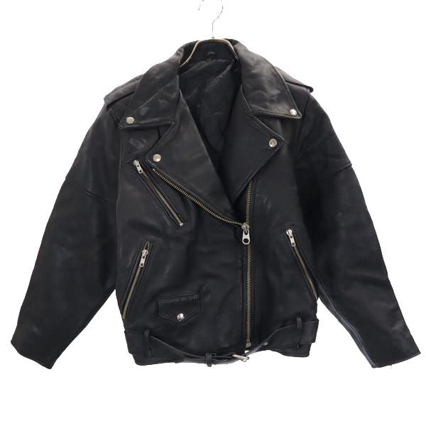 モデカ 本革 レザー ダブルライダースジャケット 42 ブラック modeka バイク 中綿 本皮 メンズ