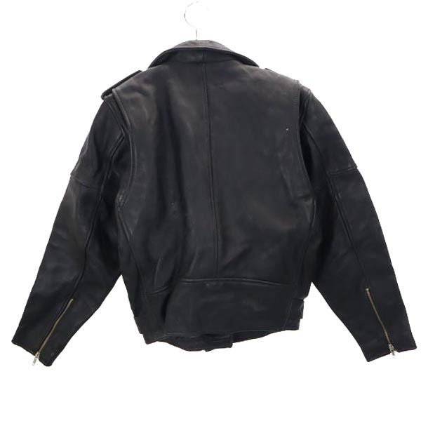 モデカ 本革 レザー ダブルライダースジャケット 42 ブラック modeka バイク 中綿 本皮 メンズ