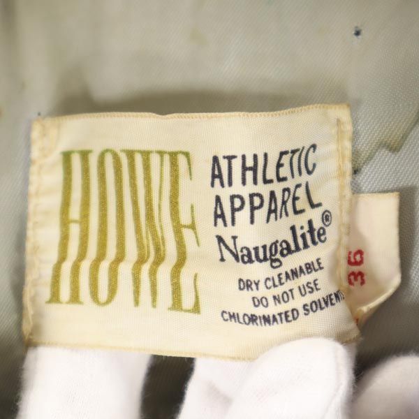 HOWE ATHLETIC APPAREL 70s ウール ヴィンテージ スタジャン 36 ブルー×レッド レディース