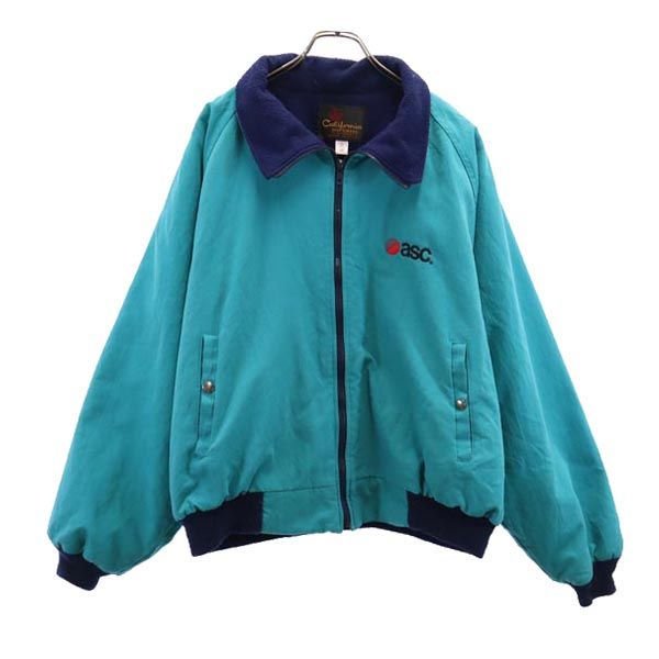 CaliforniaIMPERIAL カリフォルニアインペリアル 80s 90s USA製 オールド チルデン ナイロンジャケット 2X ブルー系 裏起毛 メンズ