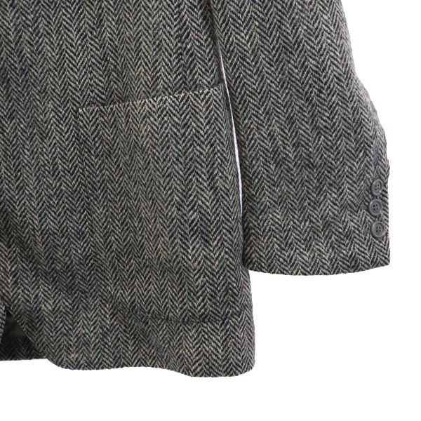 HARRIS TWEED ハリスツイード 70s ヴィンテージ ヘリンボーン ウール テーラードジャケット グレー系 メンズ