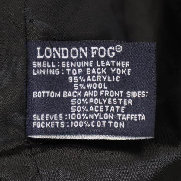 LONDON FOG ロンドンフォグ 本革 レザージャケット S ブラウン 本皮 メンズ