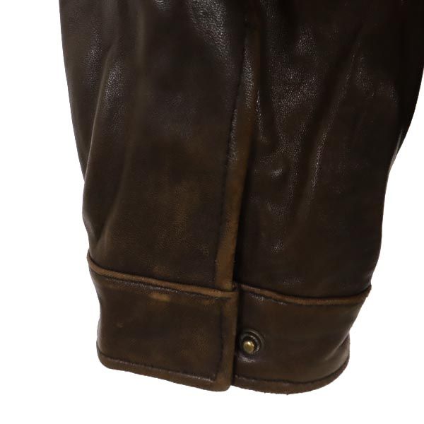 LONDON FOG ロンドンフォグ 本革 レザージャケット S ブラウン 本皮 メンズ