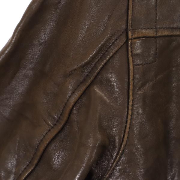 LONDON FOG ロンドンフォグ 本革 レザージャケット S ブラウン 本皮 メンズ