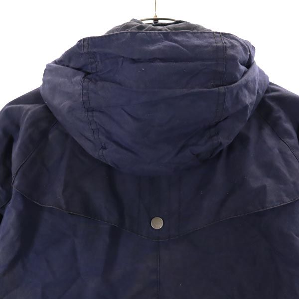Barbour バブアー 中綿 ワックスドコットン コート US 6(UK10) ネイビー フード レディース