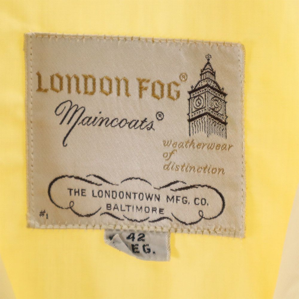 LONDON FOG ロンドンフォグ 70s ヴィンテージ ジャケット 42 イエロー メンズ