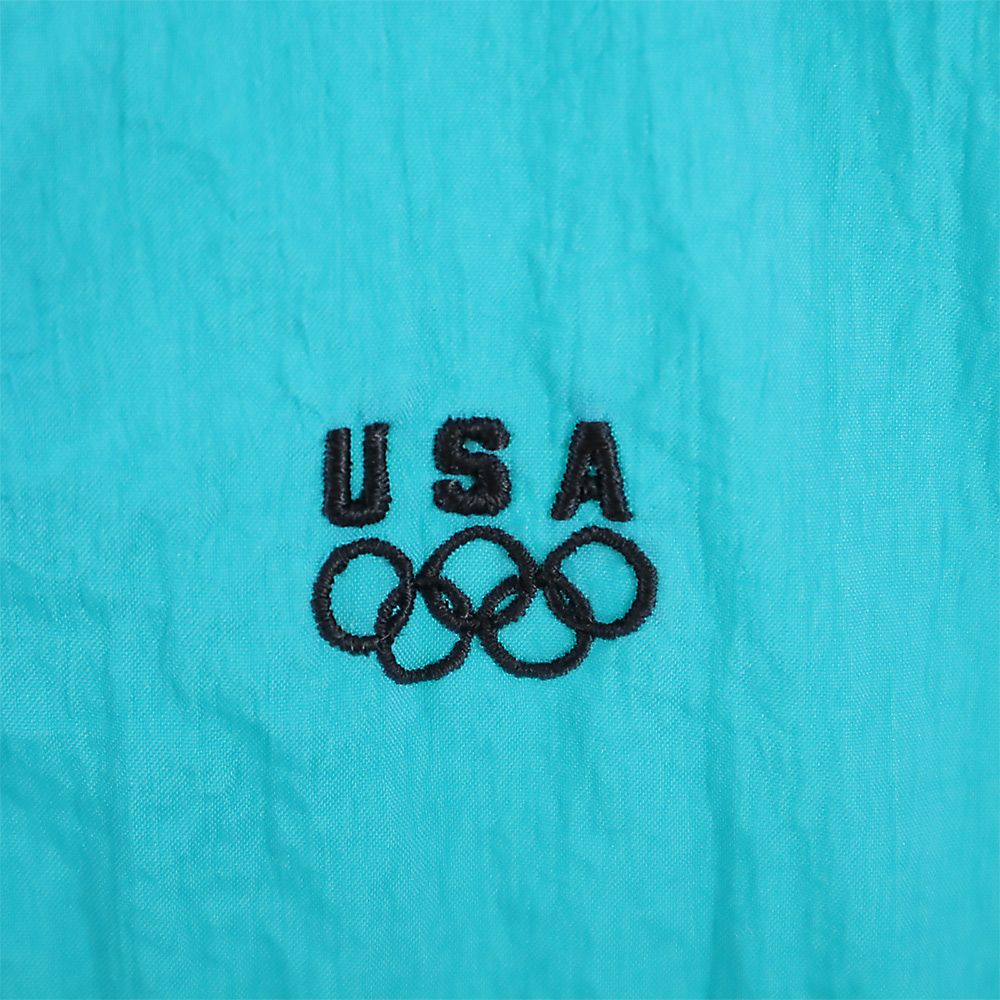 90s USA オリンピック ナイロンジャケット XL ブラック系 メンズ