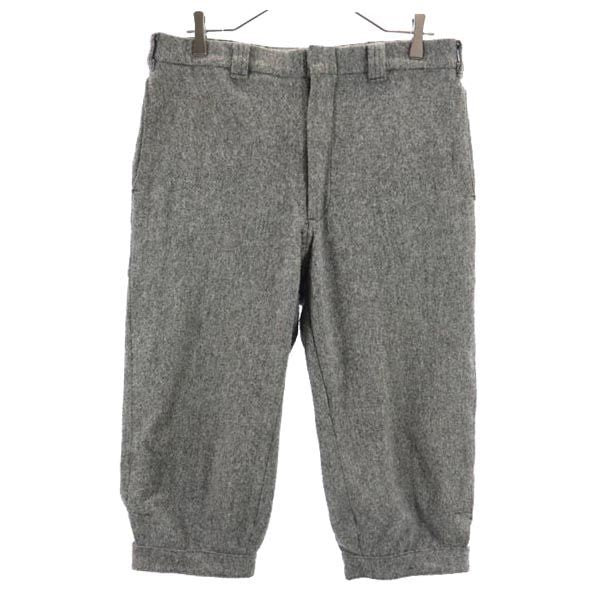 ウールリッチ 70s 白タグ ヴィンテージ USA製 クロップド ウールパンツ w32 グレー系 WOOLRICH メンズ