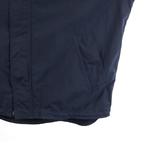 GAP ギャップ オールド リップストップ地 ナイロンジャケット XL ネイビー フード 裏メッシュ地 メンズ