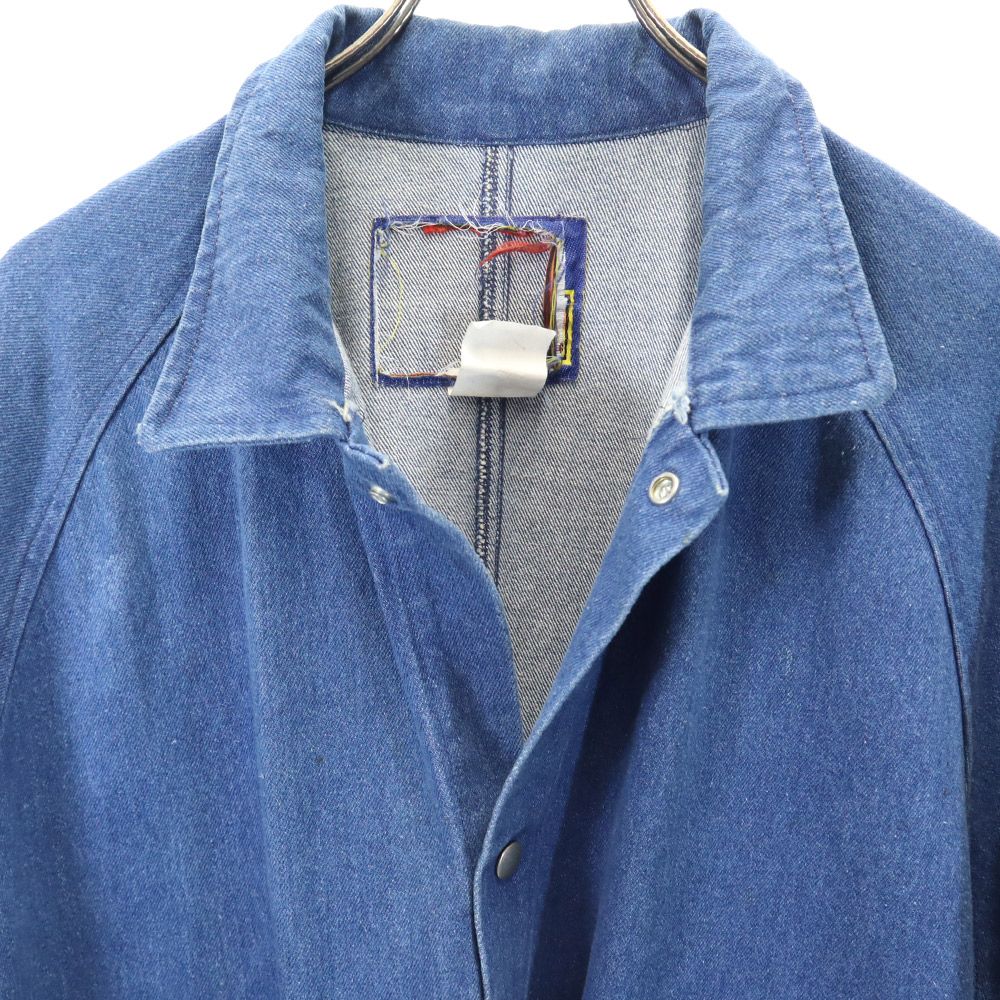 オールド 90s 80s USA製 デニム ロングコート XL OLD メンズ