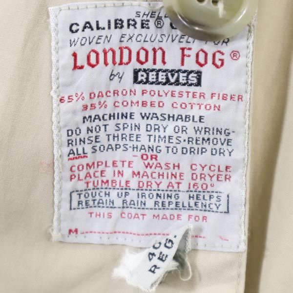 LONDON FOG ロンドンフォグ 60s ヴィンテージ ステンカラーコート 40 ベージュ メンズ