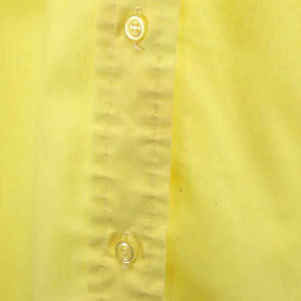 PermanentPress 70s USA製 ヴィンテージ 半袖 フリル シャツ イエロー系 PermanentPress レディース