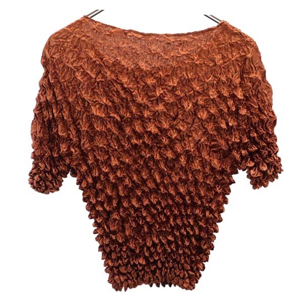 F.C ポップコーン加工 半袖 カットソー ブラウン系 F.C レディース