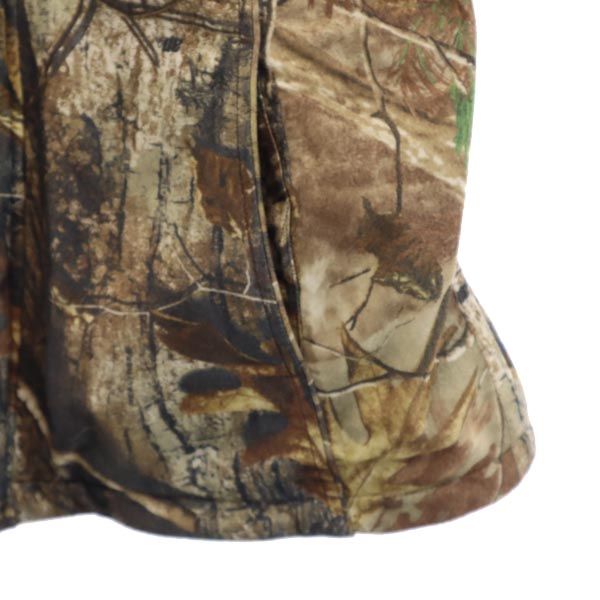 FIELD&STREAM フィールドアンドストリーム 総柄 起毛 中綿ジャケット M ベージュ系 裏ファー メンズ