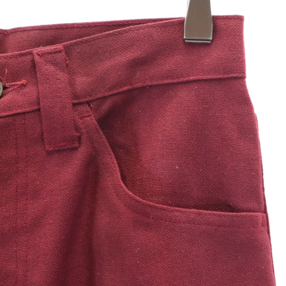 Levi's リーバイス 70s 未使用 STA-PREST デッドストック 646 極東リーバイス BIG E ブーツカットパンツ W29 レッド系 ビッグE タグ付き メンズ