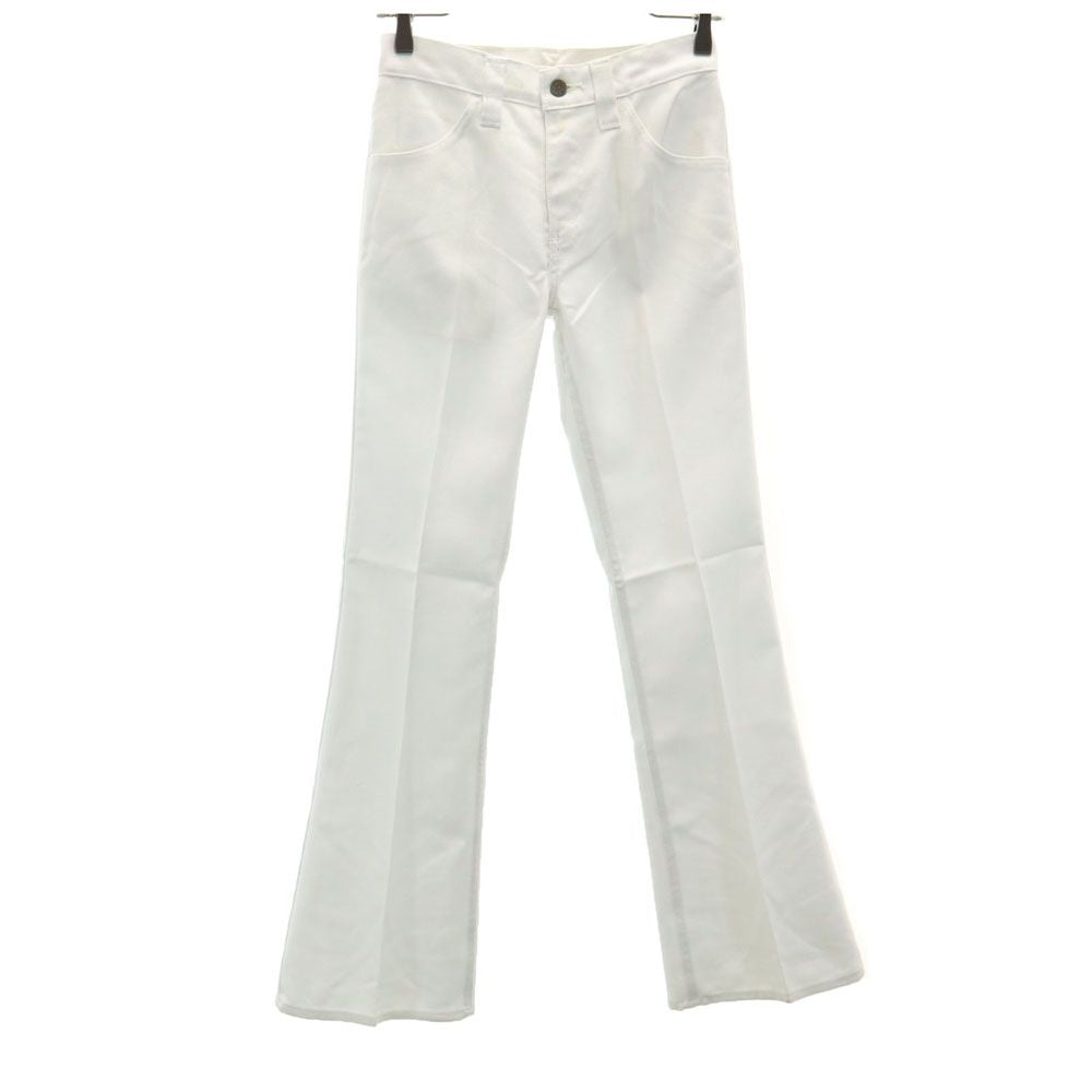 Levi's リーバイス 70s ヴィンテージ スタプレ デッドストック 極東 未使用 ブーツカットパンツ W27 ホワイト系 タグ付き レディース