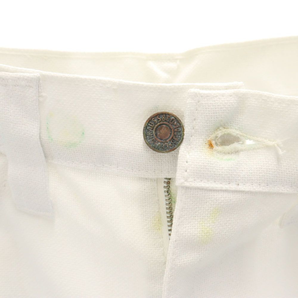 Levi's リーバイス 70s ヴィンテージ スタプレ デッドストック 極東 未使用 ブーツカットパンツ W27 ホワイト系 タグ付き レディース