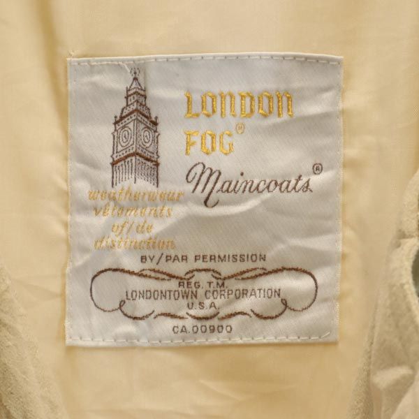 LONDON FOG ロンドンフォグ 70s 80s ヴィンテージ RAINSKINS ステンカラーコート 18 ベージュ ビッグサイズ レディース