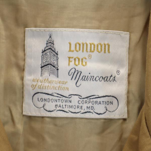 ロンドンフォグ 70s 80s ヴィンテージ ステンカラーコート 8 ブラウン LONDON FOG レディース