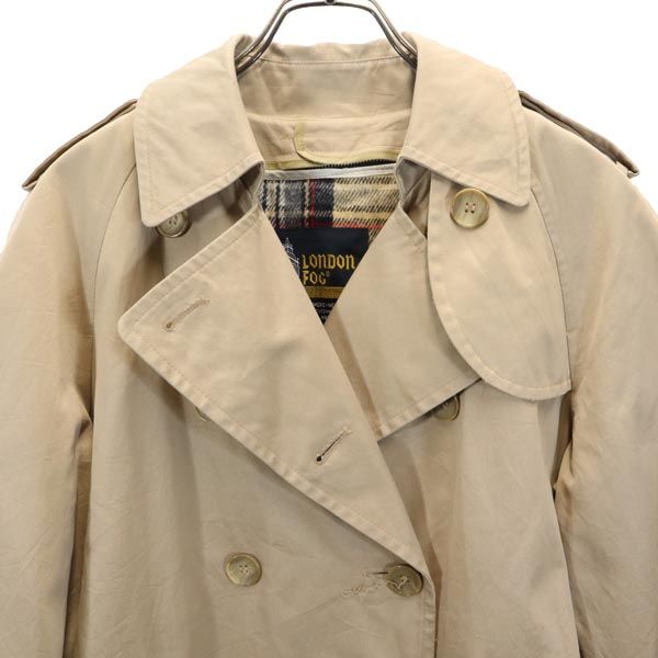 LONDON FOG ロンドンフォグ 80s ヴィンテージ 長袖 ライナー付き トレンチコート 6 カーキ系 レディース