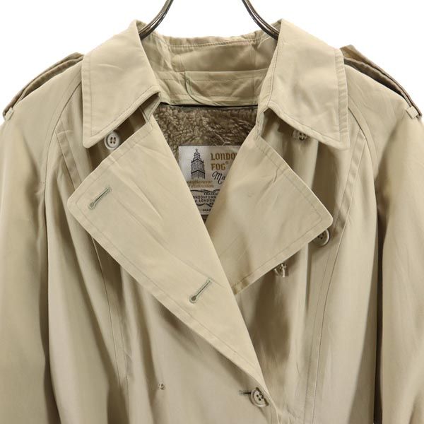LONDON FOG ロンドンフォグ 80s USA製 ヴィンテージ ライナー付き トレンチコート 10 PET ベージュ レディース
