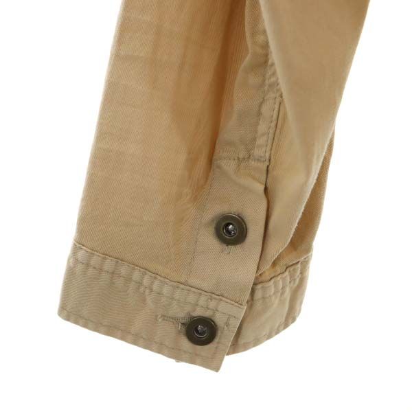 未使用 BLUE TORNADO ブルートルネード 7分袖 スタンドカラー ジャケット M ベージュ メンズ