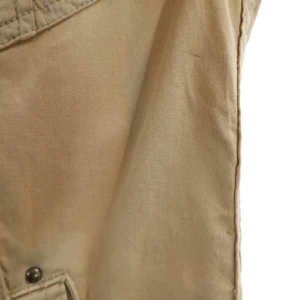 未使用 BLUE TORNADO ブルートルネード 7分袖 スタンドカラー ジャケット M ベージュ メンズ