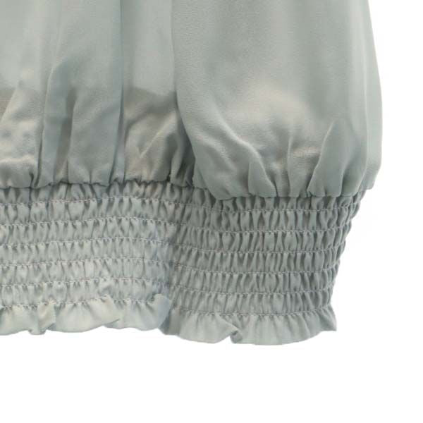 未使用 G put 7分袖 ブラウス M ライトグレー プルオーバー レディース