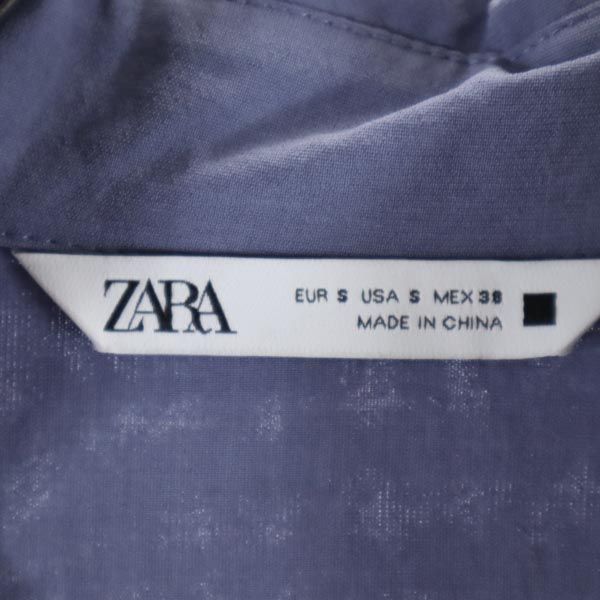 未使用 ZARA ザラ 長袖 シャツ S ブルー系 ジャケット メンズ