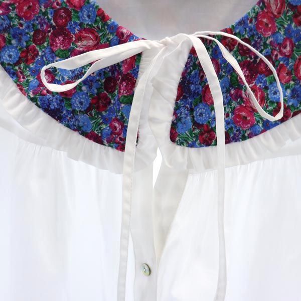 未使用 ザラ 長袖 プリントカラー シャツ M ホワイト系 ZARA レディース