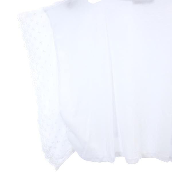 未使用 ザラ ノースリーブ サイドレース カットソー S ホワイト ZARA タグ付き レディース