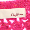 未使用 リリーブラウン 半袖 かぎ針ぽこぽこ ニット F ピンク系 Lily Brown カットソー レディース