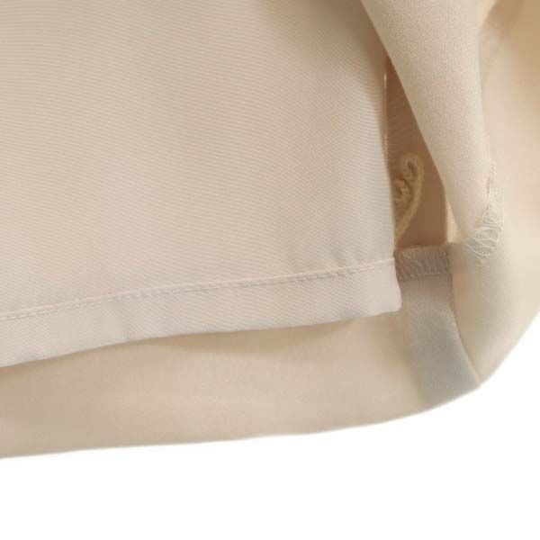 未使用 Unaca アナカ 半袖 レイヤード ワンピース 38 ベージュ フレンチスリーブ レディース