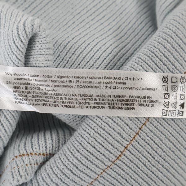 ザラ 未使用 ニット ジャンパースカート S 水色 ZARA ワンピース レディース