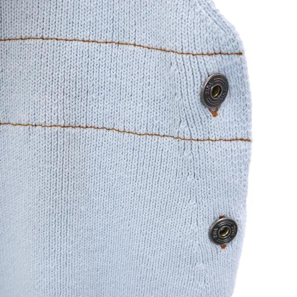 ザラ 未使用 ニット ジャンパースカート S 水色 ZARA ワンピース レディース