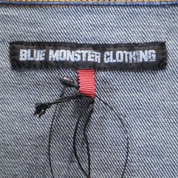 新品 BLUE MONSTER CLOTHING ブルーモンスタークロージング デニムジャケット L ストレッチ Gジャン メンズ