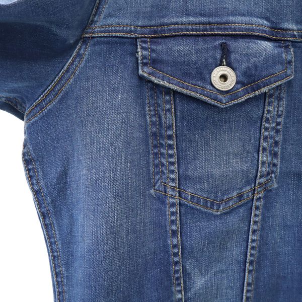 新品 BLUE MONSTER CLOTHING ブルーモンスタークロージング デニムジャケット L ストレッチ Gジャン メンズ