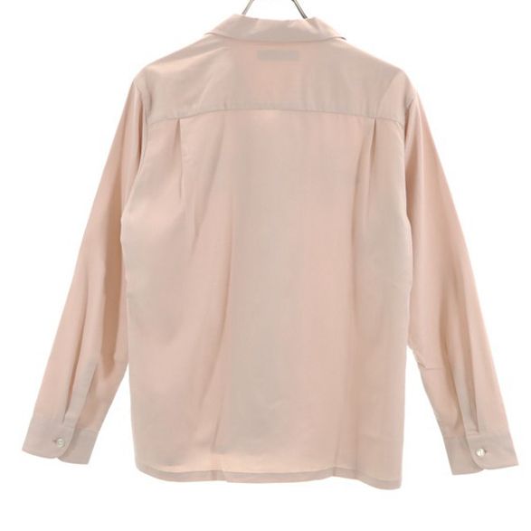 未使用 Johnbull ジョンブル 長袖 エンブロイダリー シャツ S ピンク 刺繍 メンズ