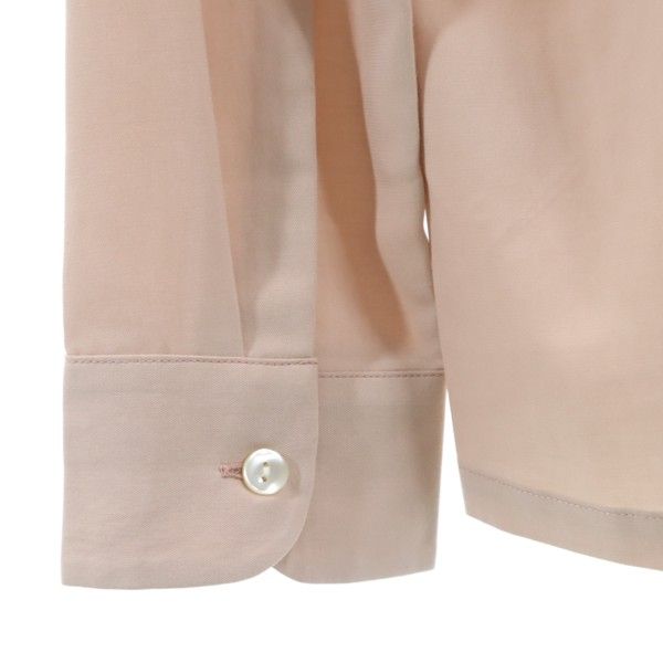 未使用 Johnbull ジョンブル 長袖 エンブロイダリー シャツ S ピンク 刺繍 メンズ