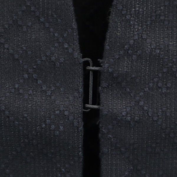 未使用 Johnbull ジョンブル ジャガード コート L 黒 ドビー メンズ