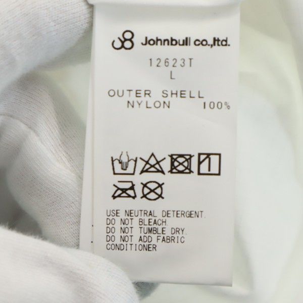 未使用 Johnbull ジョンブル タフ ブルゾン L ホワイト リップストップ ナイロン メンズ