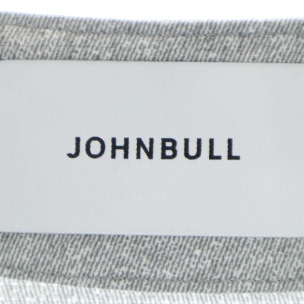 未使用 Johnbull ジョンブル カラーレス ジャケット L グレー クールドットシリーズ メッシュ 作務衣型 メンズ