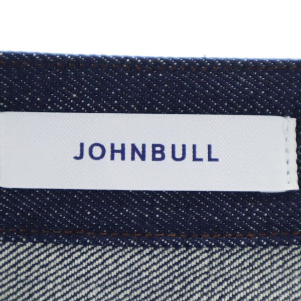 未使用 ジョンブル 日本製 ノーカラー デニムジャケット 38 Johnbull BLUE LINE メンズ