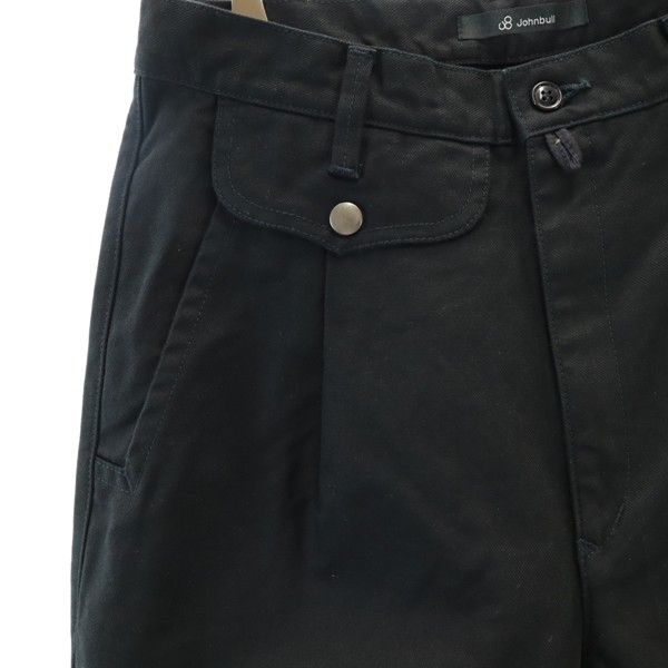 未使用 Johnbull ジョンブル タック チノパンツ S ブラック メンズ