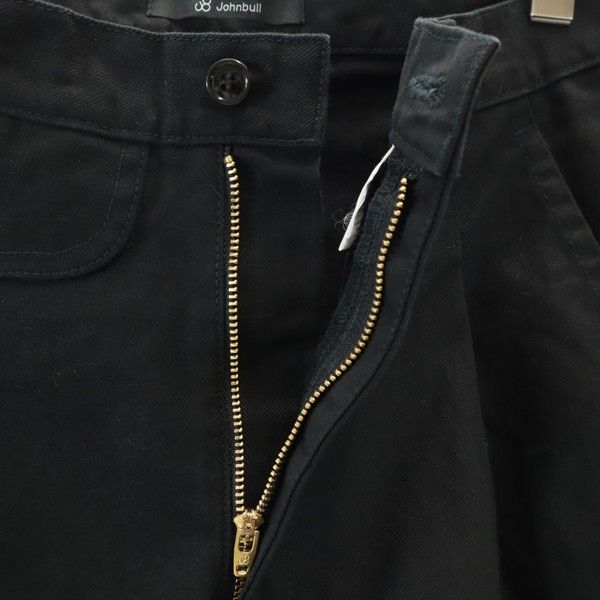 未使用 Johnbull ジョンブル タック チノパンツ S ブラック メンズ