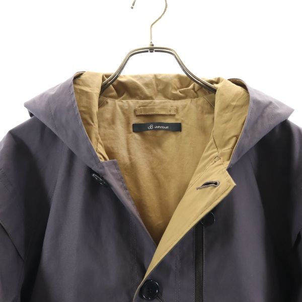未使用 Johnbull ジョンブル セパレート コート S グレー フード ジャケット 2WAY メンズ