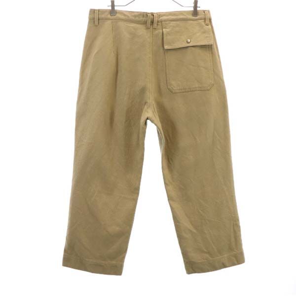 未使用 Johnbull ジョンブル ウールブレンド タック パンツ L ブラウン メンズ