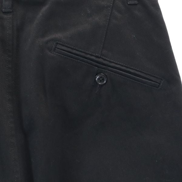 未使用 Johnbull ジョンブル スウィッチトラウザー パンツ S ブラック テーパード メンズ