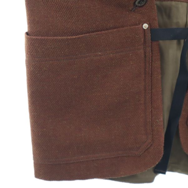 未使用 Johnbull ジョンブル ウール ツイード ベスト F ブラウン メンズ